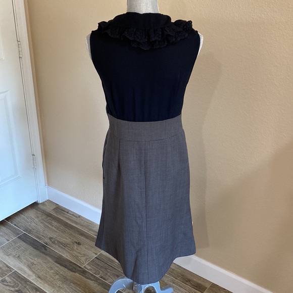 {Marc By Marc Jacobs} Silk Wool Runway Dress | black sz 8 - Picture 7 of 13